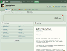 Tablet Screenshot of claire-bellyart.deviantart.com