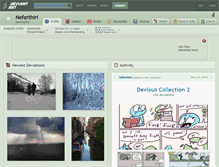 Tablet Screenshot of neferthiri.deviantart.com