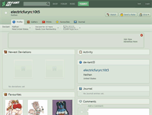 Tablet Screenshot of electricfuryrc10t5.deviantart.com