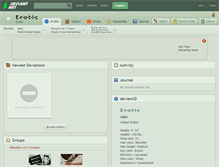 Tablet Screenshot of e-r-o-t-i-c.deviantart.com