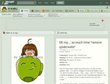 Tablet Screenshot of h1k4ru.deviantart.com