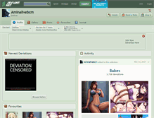 Tablet Screenshot of aminalivebcm.deviantart.com