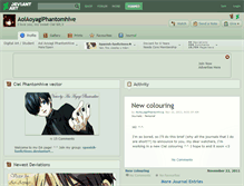 Tablet Screenshot of aoiaoyagiphantomhive.deviantart.com