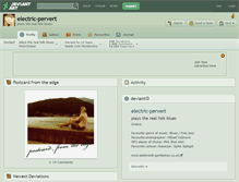 Tablet Screenshot of electric-pervert.deviantart.com