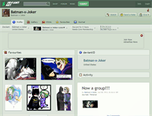 Tablet Screenshot of batman-x-joker.deviantart.com