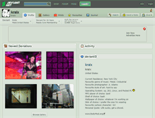 Tablet Screenshot of kraix.deviantart.com