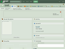 Tablet Screenshot of kyuuki.deviantart.com