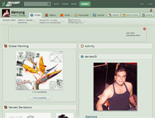 Tablet Screenshot of dannycg.deviantart.com