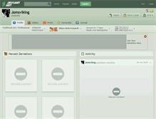 Tablet Screenshot of jomsviking.deviantart.com