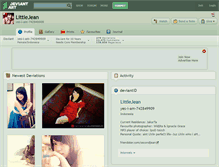 Tablet Screenshot of littlejean.deviantart.com