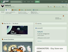 Tablet Screenshot of halley42.deviantart.com