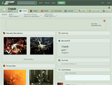 Tablet Screenshot of chalob.deviantart.com