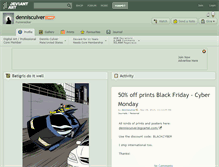 Tablet Screenshot of dennisculver.deviantart.com