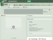 Tablet Screenshot of chules.deviantart.com