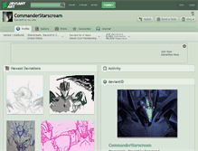 Tablet Screenshot of commanderstarscream.deviantart.com