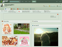 Tablet Screenshot of marysensei911.deviantart.com