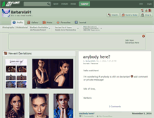 Tablet Screenshot of barbarella91.deviantart.com