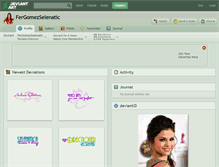 Tablet Screenshot of fergomezselenatic.deviantart.com