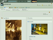 Tablet Screenshot of lorenzo-lee.deviantart.com