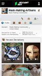 Mobile Screenshot of mask-making-artisans.deviantart.com