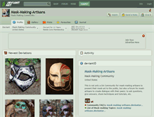 Tablet Screenshot of mask-making-artisans.deviantart.com