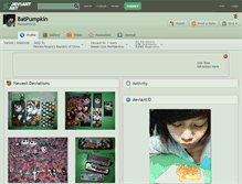 Tablet Screenshot of batpumpkin.deviantart.com