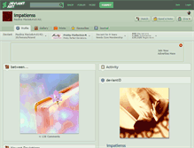 Tablet Screenshot of impatienss.deviantart.com