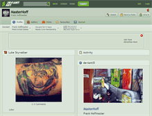 Tablet Screenshot of masterhoff.deviantart.com