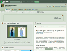 Tablet Screenshot of drakenadestroyer.deviantart.com