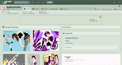 Desktop Screenshot of bubblyolivefox.deviantart.com