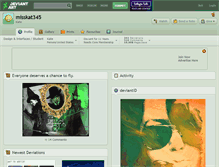 Tablet Screenshot of misskat345.deviantart.com