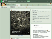 Tablet Screenshot of letsdrawclub.deviantart.com