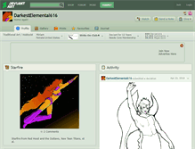 Tablet Screenshot of darkestelemental616.deviantart.com