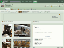 Tablet Screenshot of mizzarcee19.deviantart.com