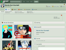 Tablet Screenshot of naruto-kun-uzumaki.deviantart.com