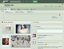 Tablet Screenshot of meymey-chan.deviantart.com