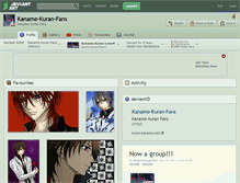 Tablet Screenshot of kaname-kuran-fans.deviantart.com