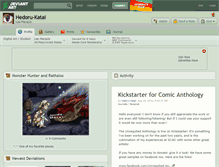 Tablet Screenshot of hedoru-katai.deviantart.com