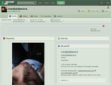 Tablet Screenshot of ivanabalabanova.deviantart.com