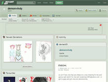 Tablet Screenshot of demonwindy.deviantart.com