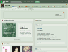 Tablet Screenshot of inoume.deviantart.com