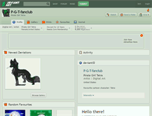 Tablet Screenshot of p-g-t-fanclub.deviantart.com