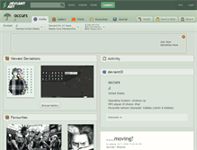 Tablet Screenshot of occurs.deviantart.com