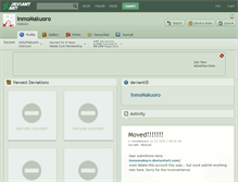 Tablet Screenshot of inmomakuoro.deviantart.com
