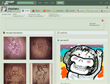 Tablet Screenshot of chucharu.deviantart.com