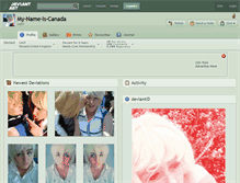 Tablet Screenshot of my-name-is-canada.deviantart.com