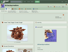 Tablet Screenshot of divineclaycreations.deviantart.com