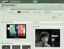 Tablet Screenshot of gavinthemjkid.deviantart.com
