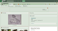 Desktop Screenshot of dapplejuice.deviantart.com