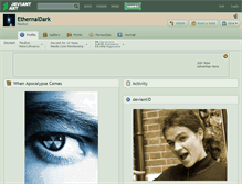 Tablet Screenshot of ethernaldark.deviantart.com